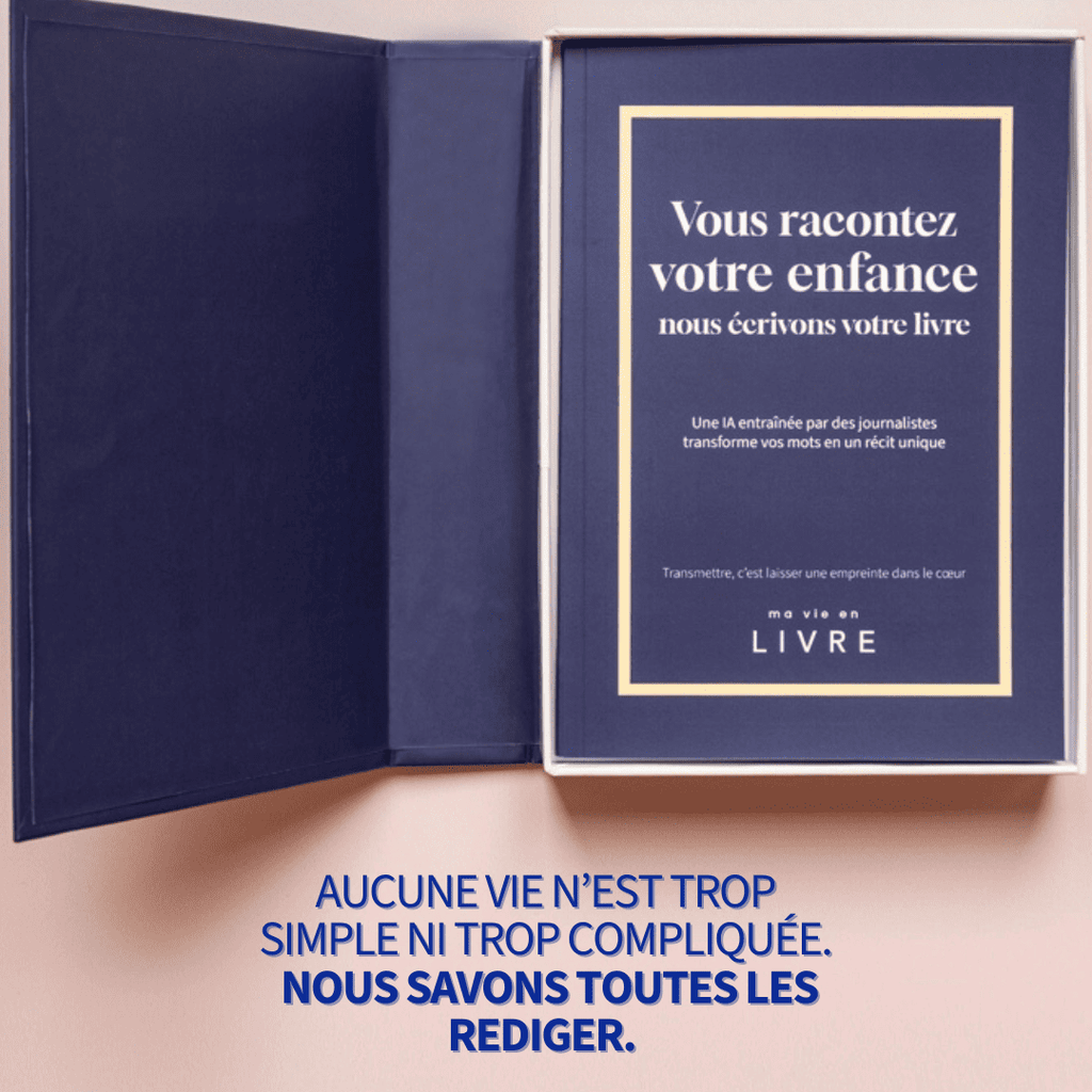 Coffret cadeau – Le livre de vos souvenirs, imaginé pour vous